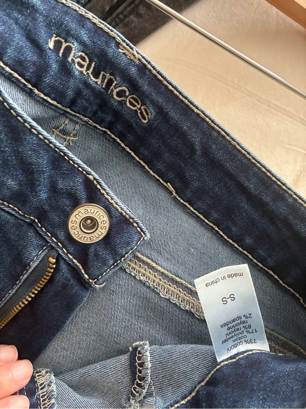 Maurices Dark Blue Skinny Jeans